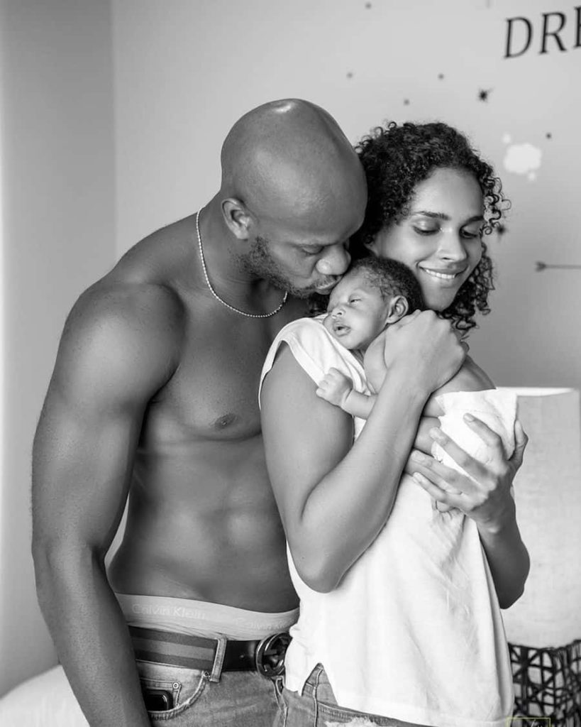 Asafa Powell shares photo of baby son Amieke Powell