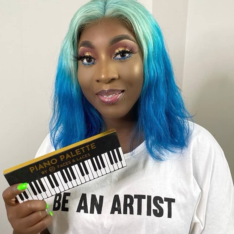 Dancehall artiste Spice wears her own Makeup collection