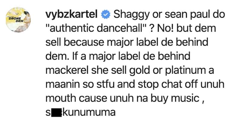 Screenshot - Vybz Kartel Says Sean Paul & Shaggy Do Not Make Authentic Dancehall Music