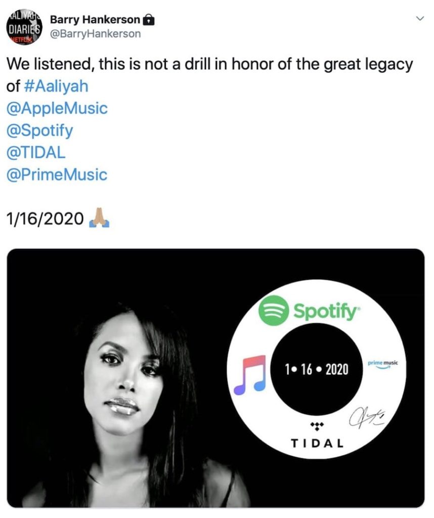 Aaliyah's Music Will Be Coming to Streaming Services in 2020