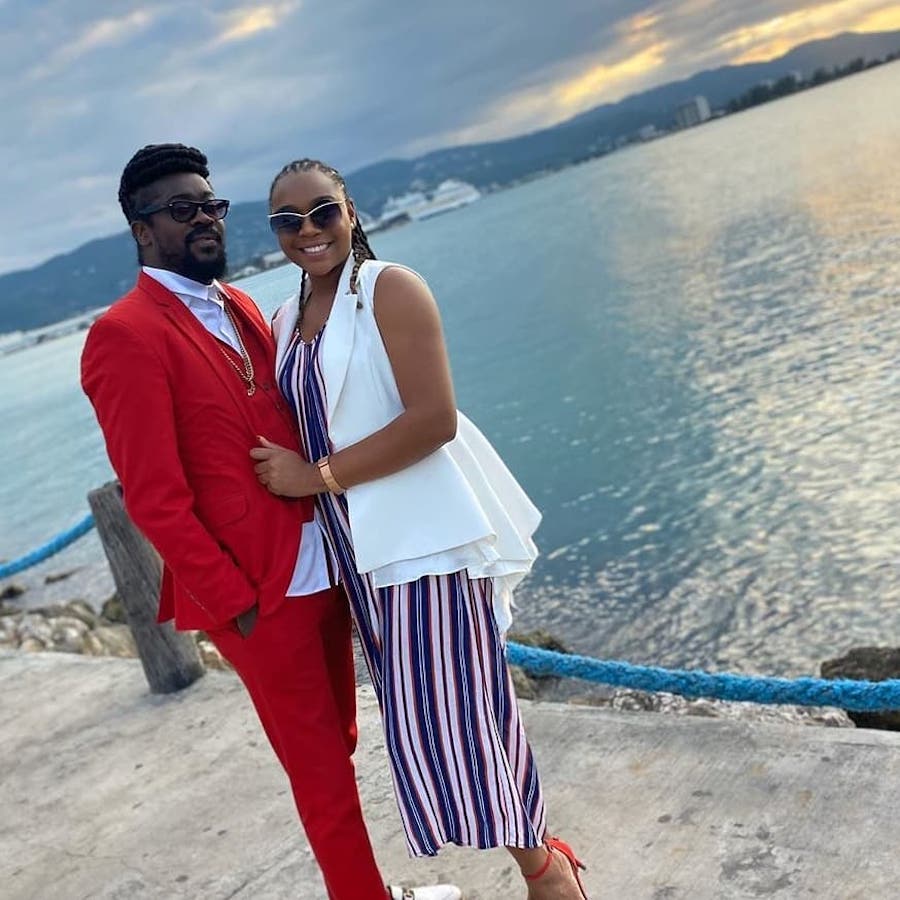 Beenie Man with his Baby Mother Krystal Tomlinson