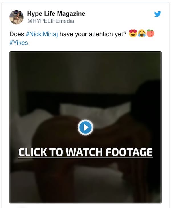 NICKI MINAJ VIDEO BREAKS THE INTERNET