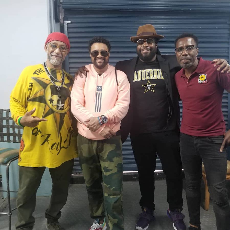 Shaggy and Gramps Morgan with Dj Kool Herc and ONSTAGE host Winford Williams