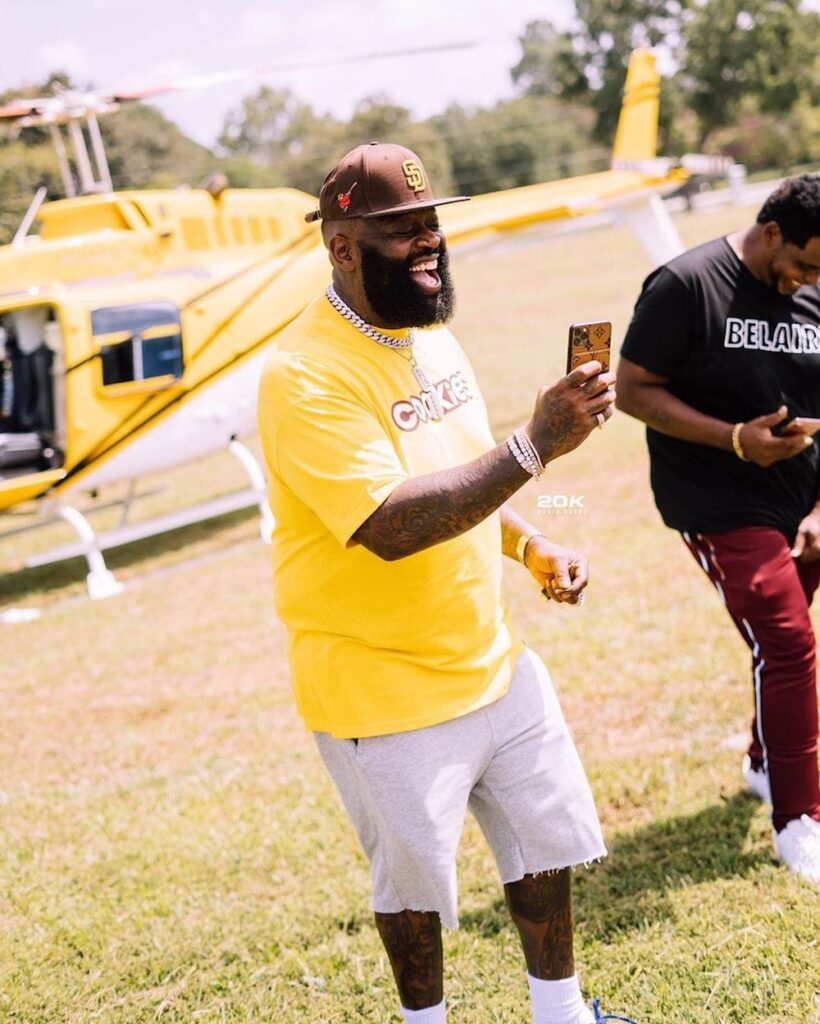 Rick Ross Shows Off His 109-Room Mansion From a Helicopter Standing on 235 Acres of Land