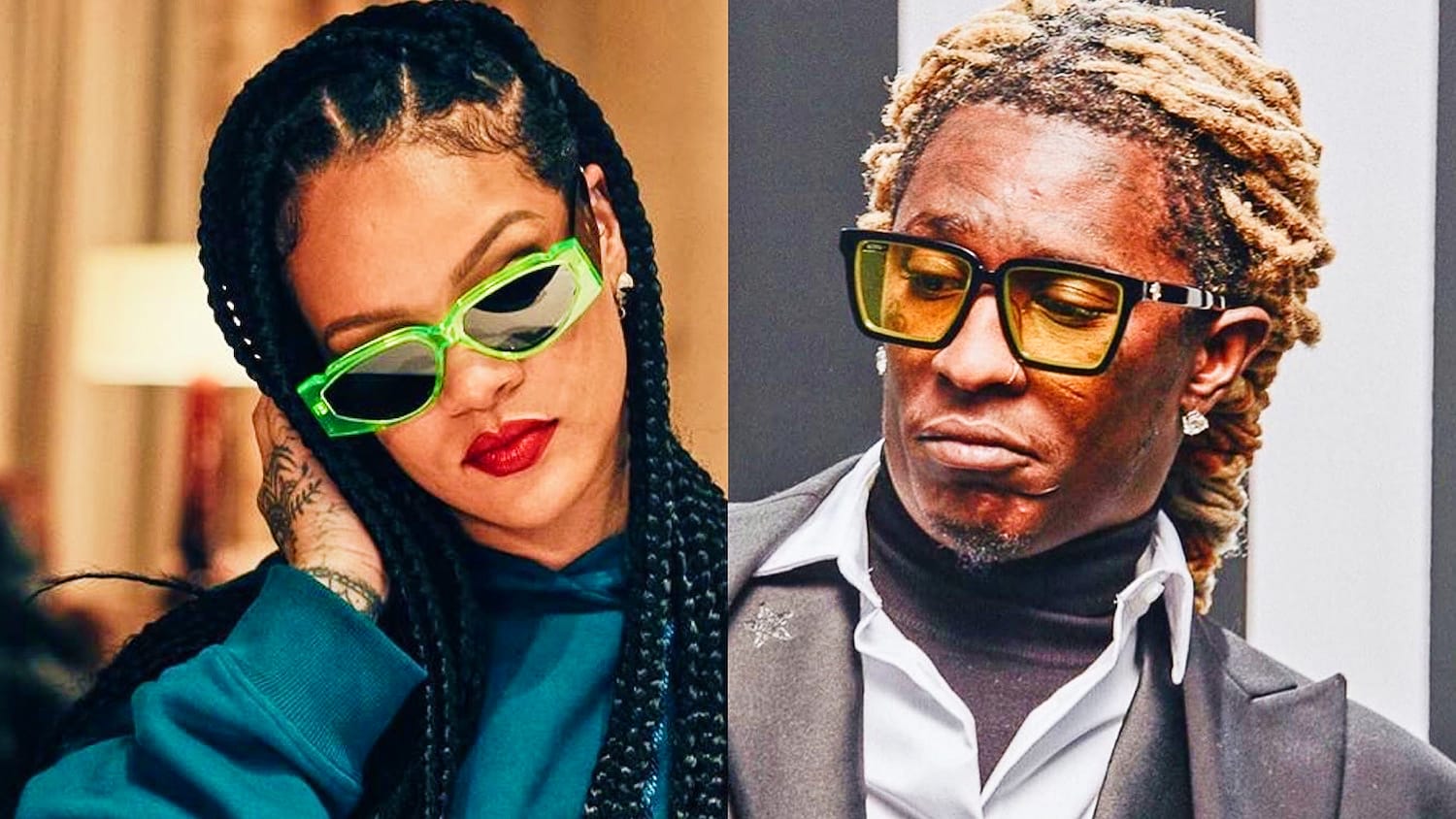 Rihanna And Young Thug Spotted At Music Video Shoot