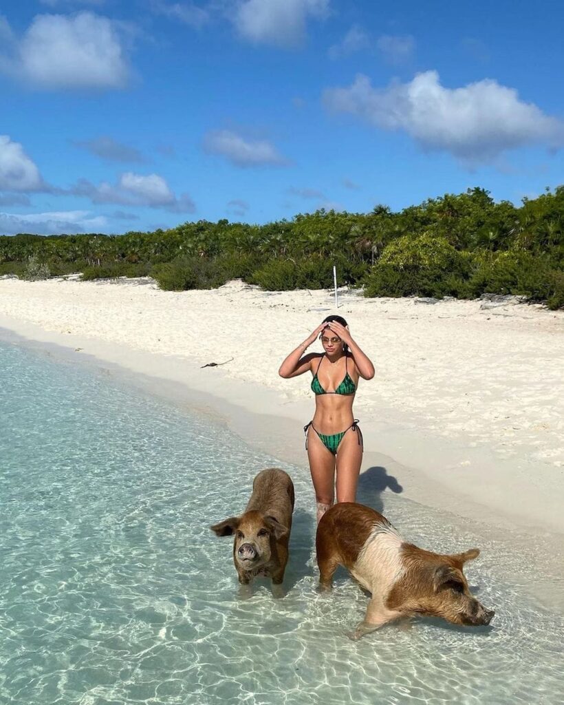 Sofia Richie Shows Off Sizzling Beach Body In Pig Island Bikini Photos