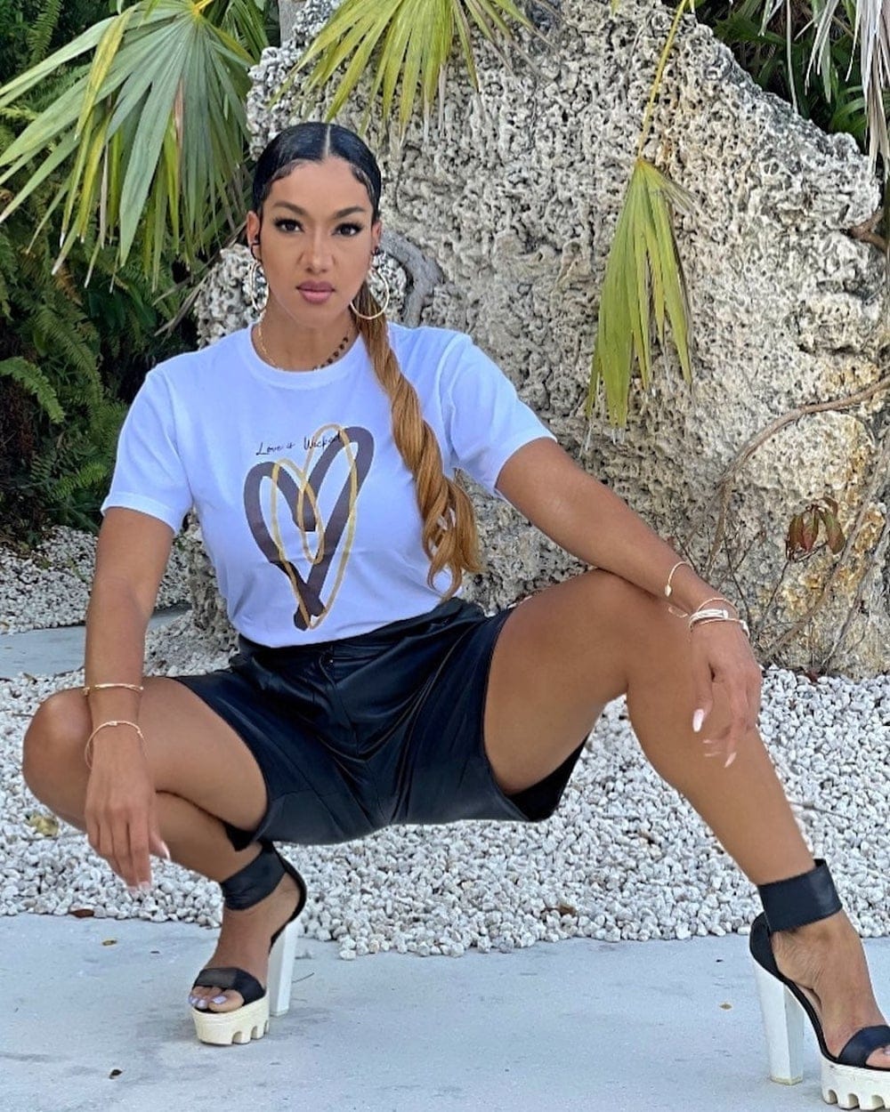 Nyanda Thorbourne Sports 'Love Is Wicked' Outfit