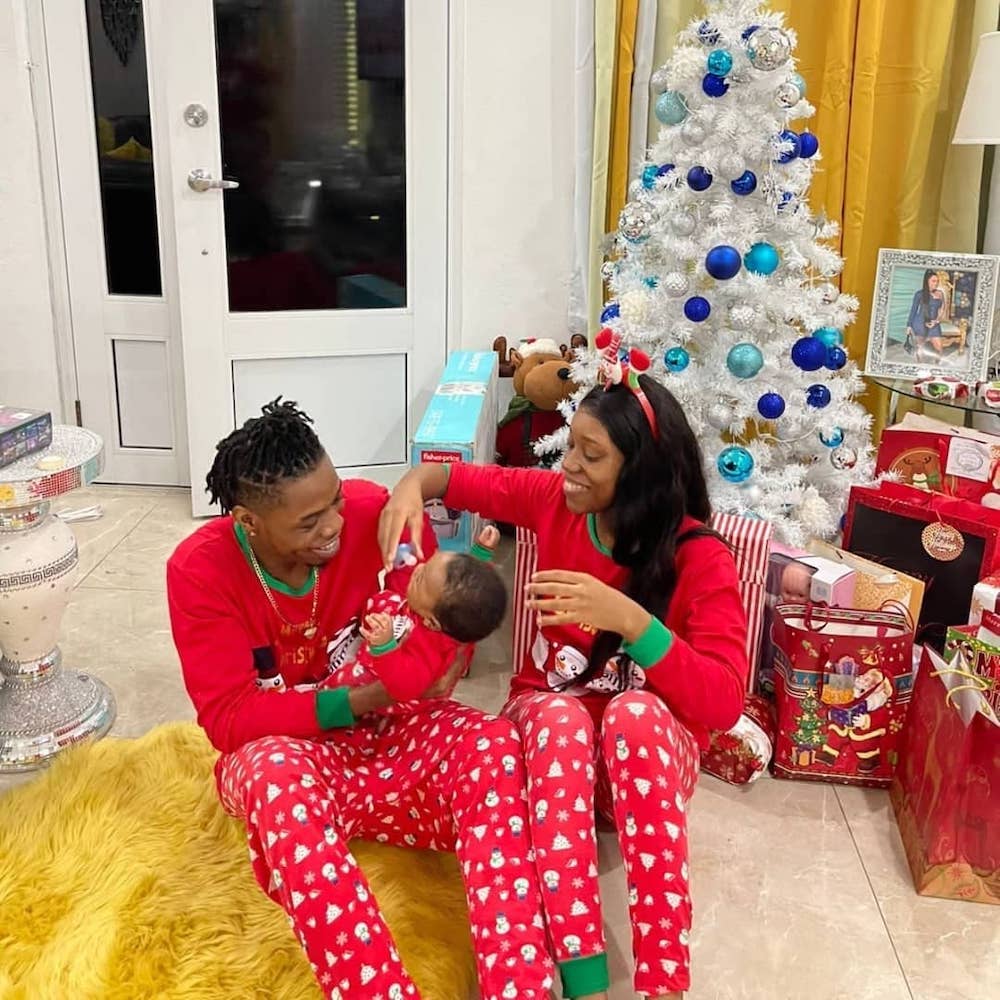 Vybz Kartel Shares Christmas Photos Of New Grandson, Son Likkle Vybz and Daughter in Law