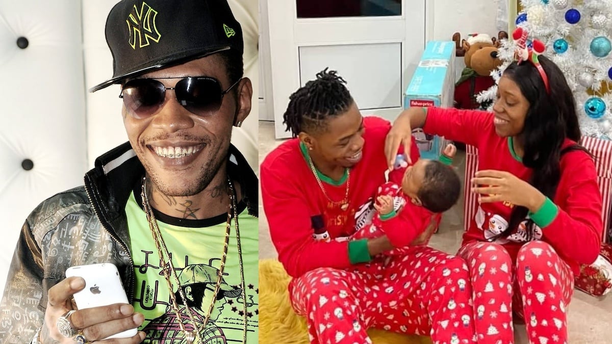 Vybz Kartel Shows Off Christmas Photos With New Grandson