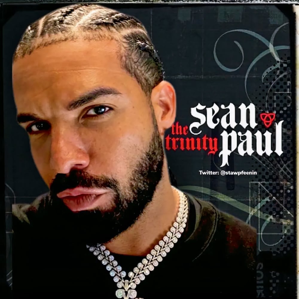 Drake Photoshopped On Sean Paul The Trinity Album Cover
