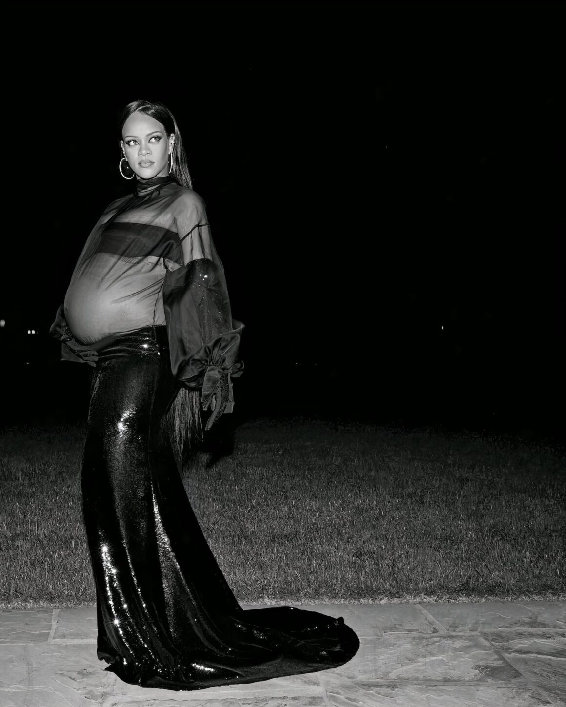 Pregnant Rihanna Stuns In Sheer Dress At Oscars 2022 Afterparty