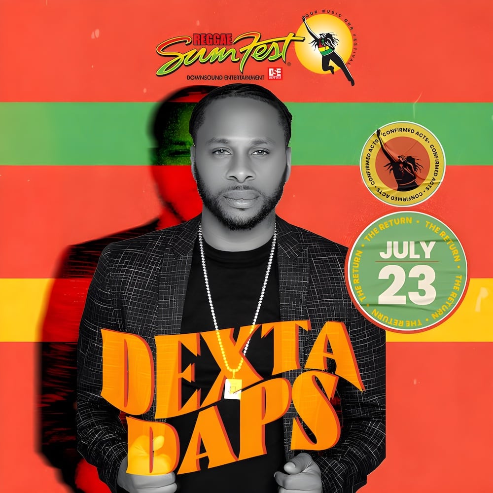 Dexta Daps To Perform At Reggae Sumfest 2022