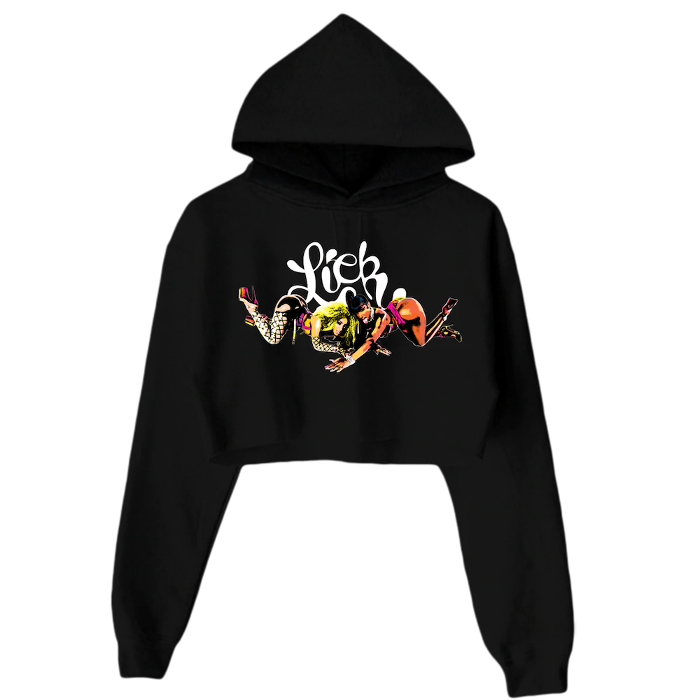 Shenseea Merch Collection - Lick Cropped Hoodie